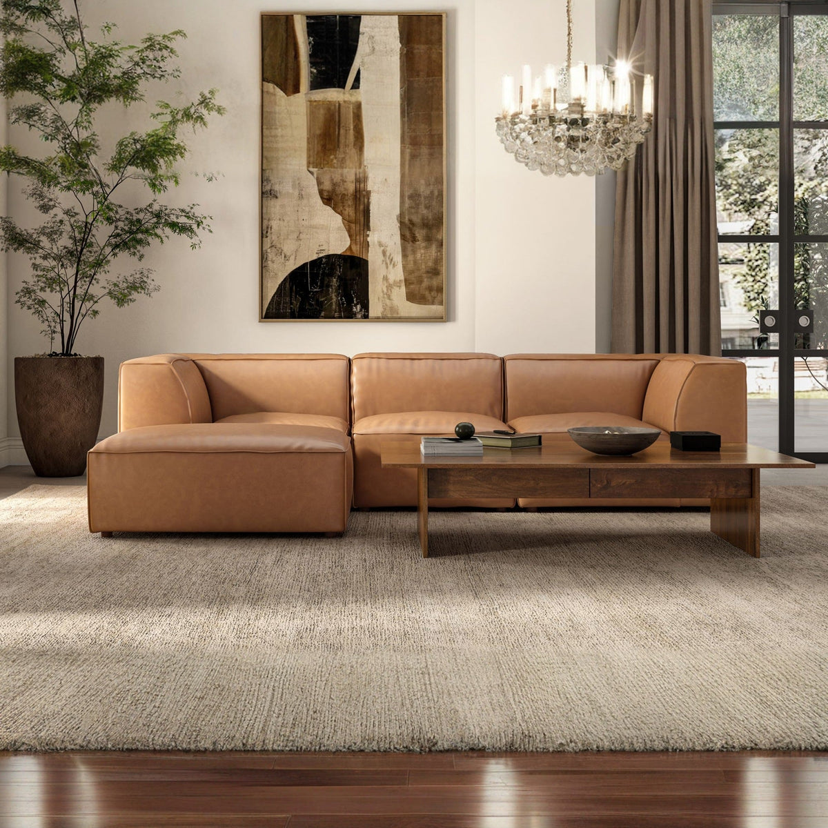 Forres Modular Leather Sectional - Altera