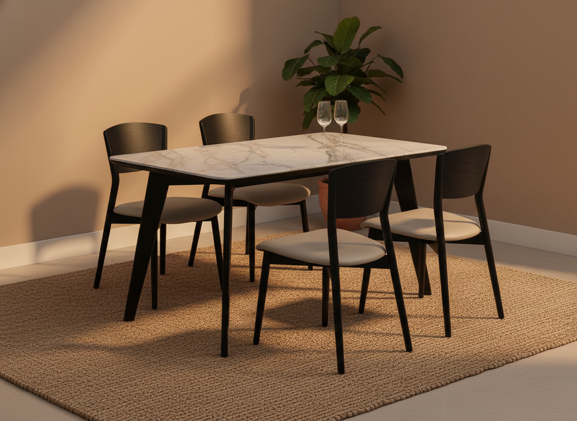 Monolith Noir Dining Set