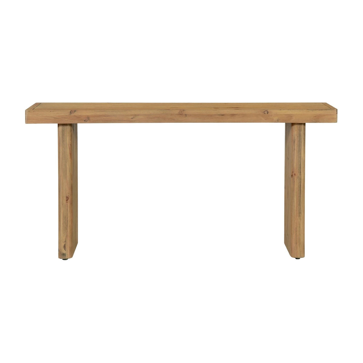 Marmaris Console Table in Rustic Blonde, solid pine, 60" × 15¾"