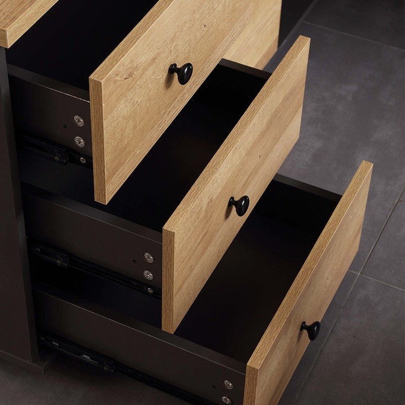 Ghent Executive Desk with Integrated Side Cabinet - Altera