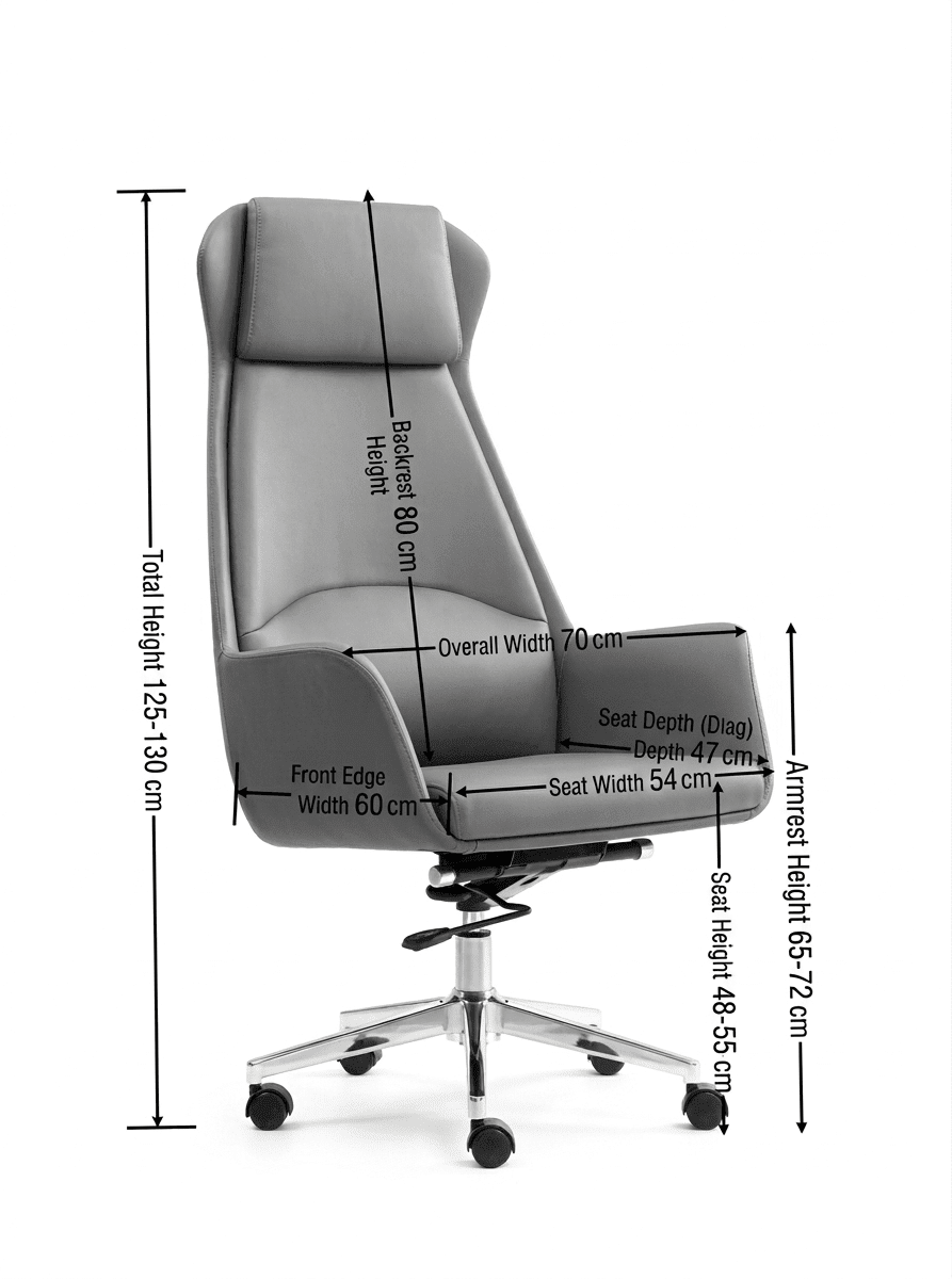Ghent Premium Leather Executive Chair - Altera