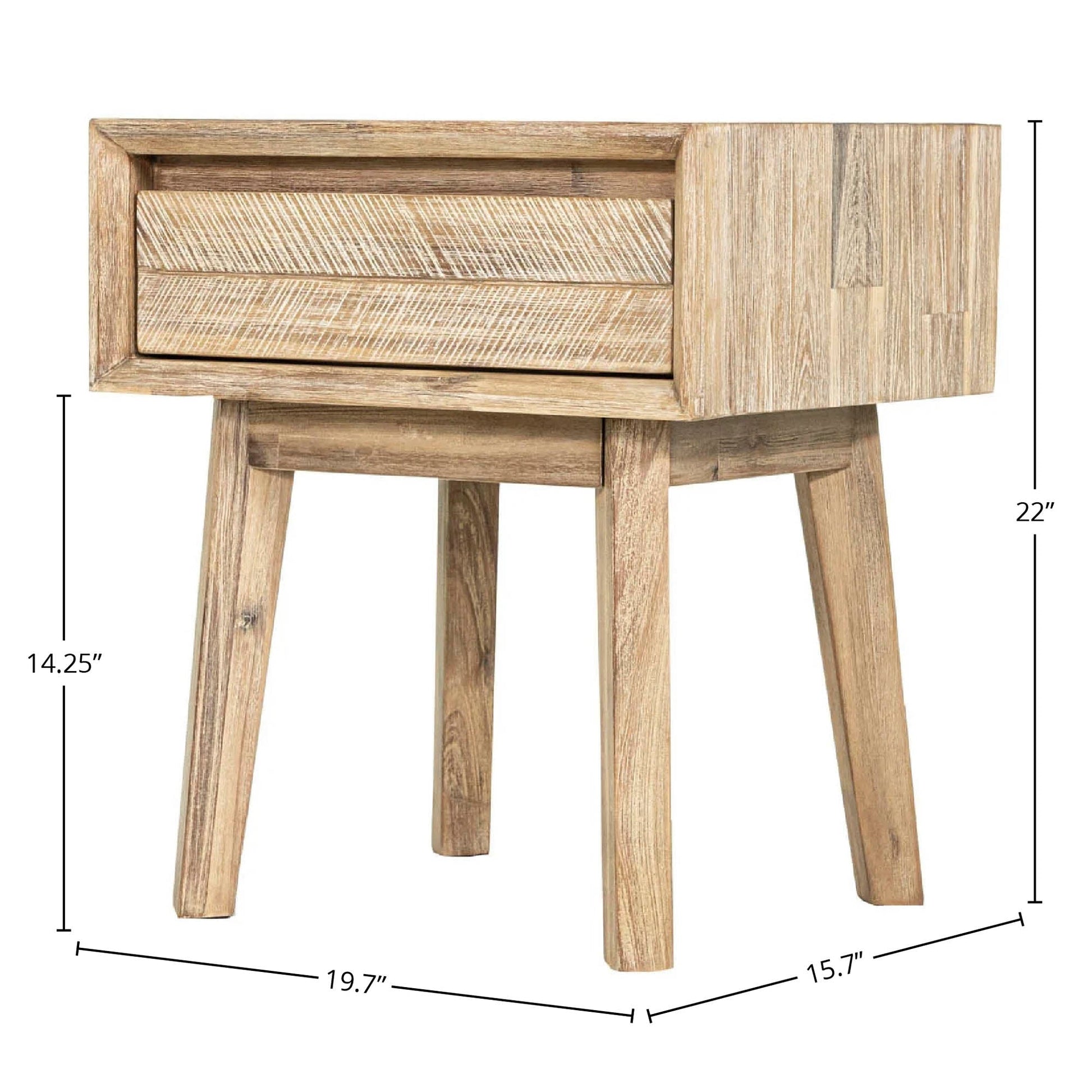 Giana 1 Drawer Nightstand - Altera