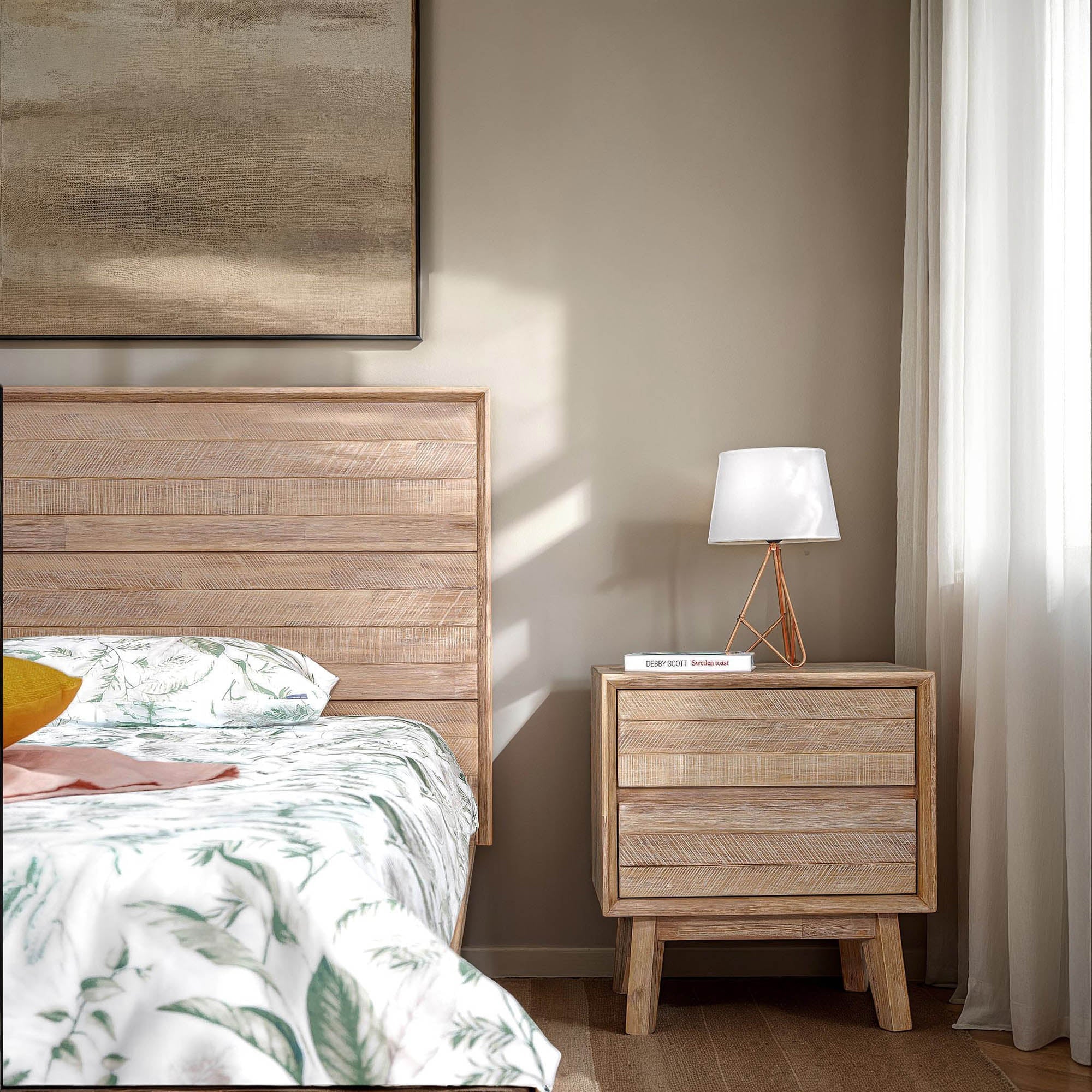 Giana 2 Drawer Nightstand - Altera
