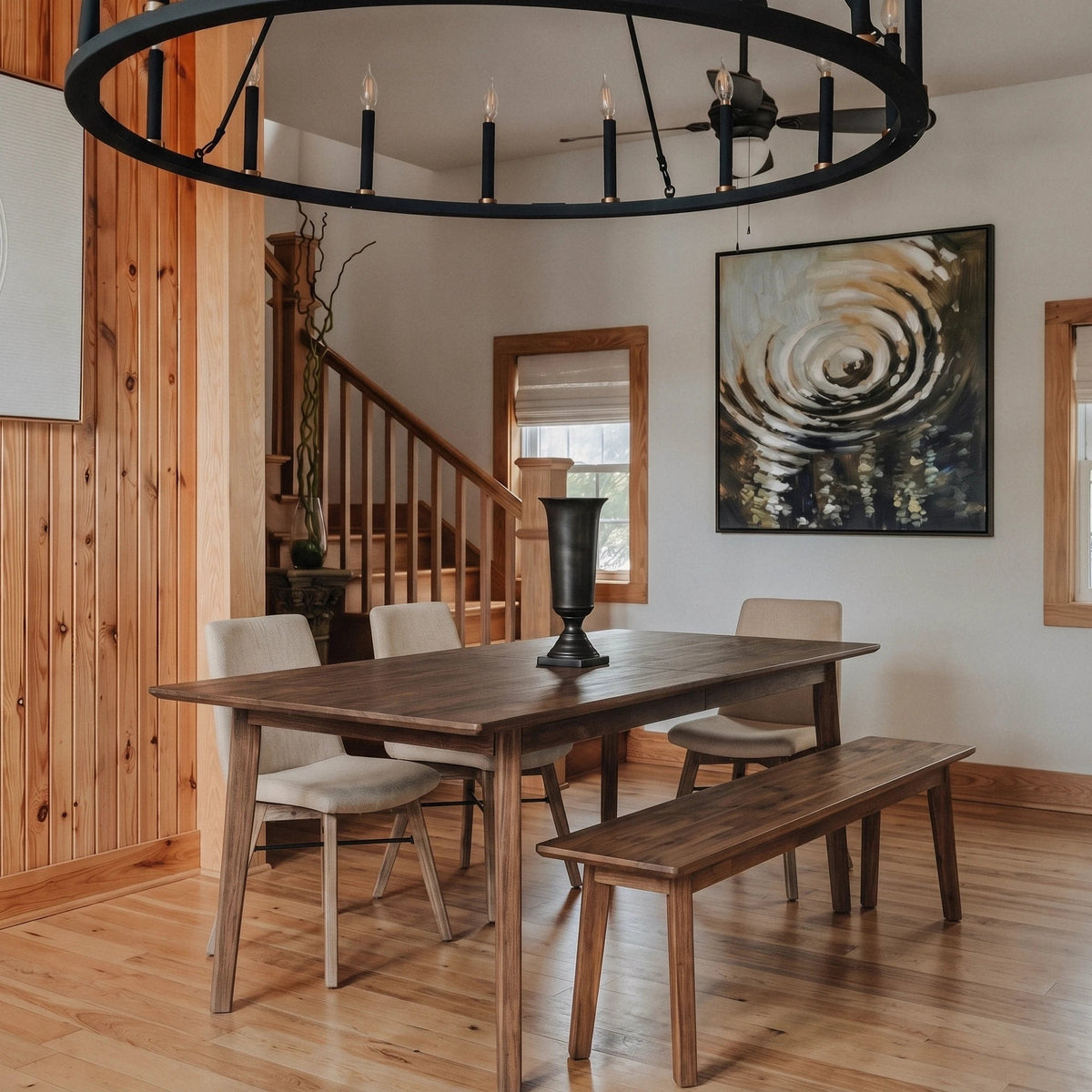 Giana Extension Acacia Dining Set - Altera