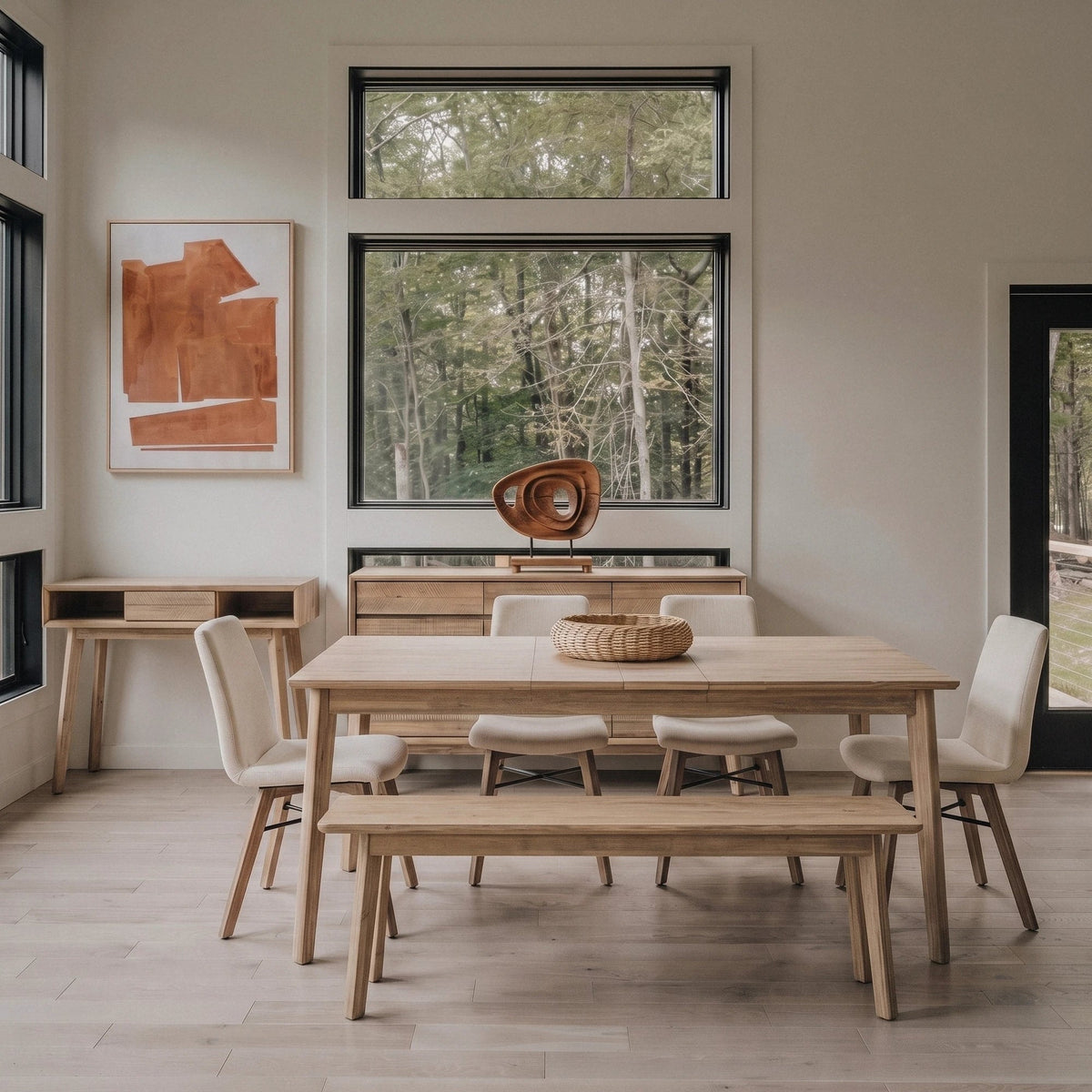 Giana Extension Acacia Dining Set - Altera