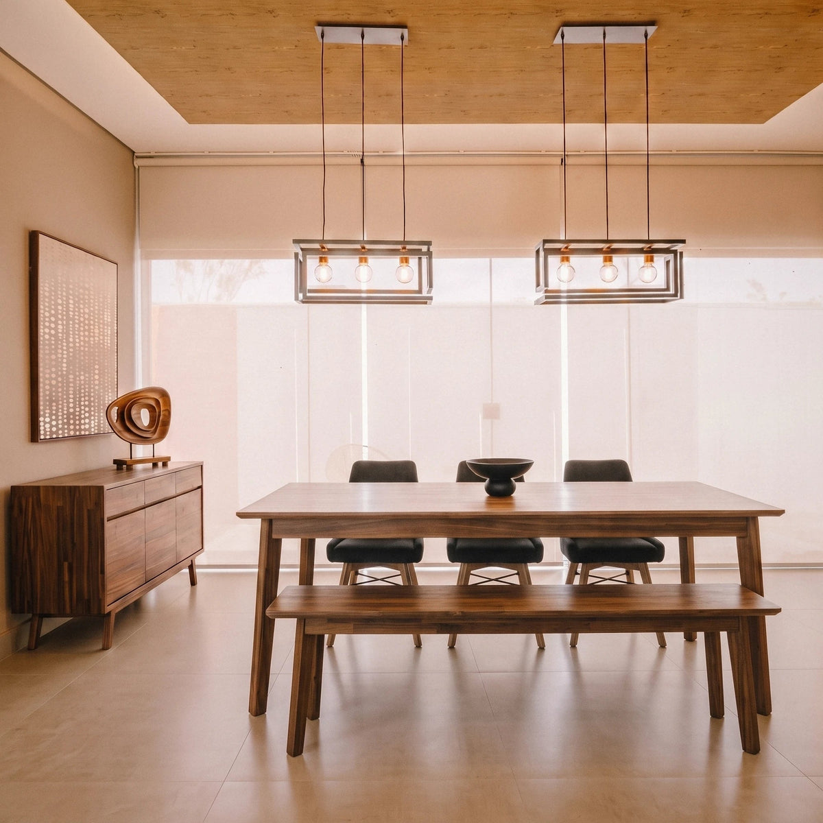 Giana Extension Acacia Dining Set - Altera