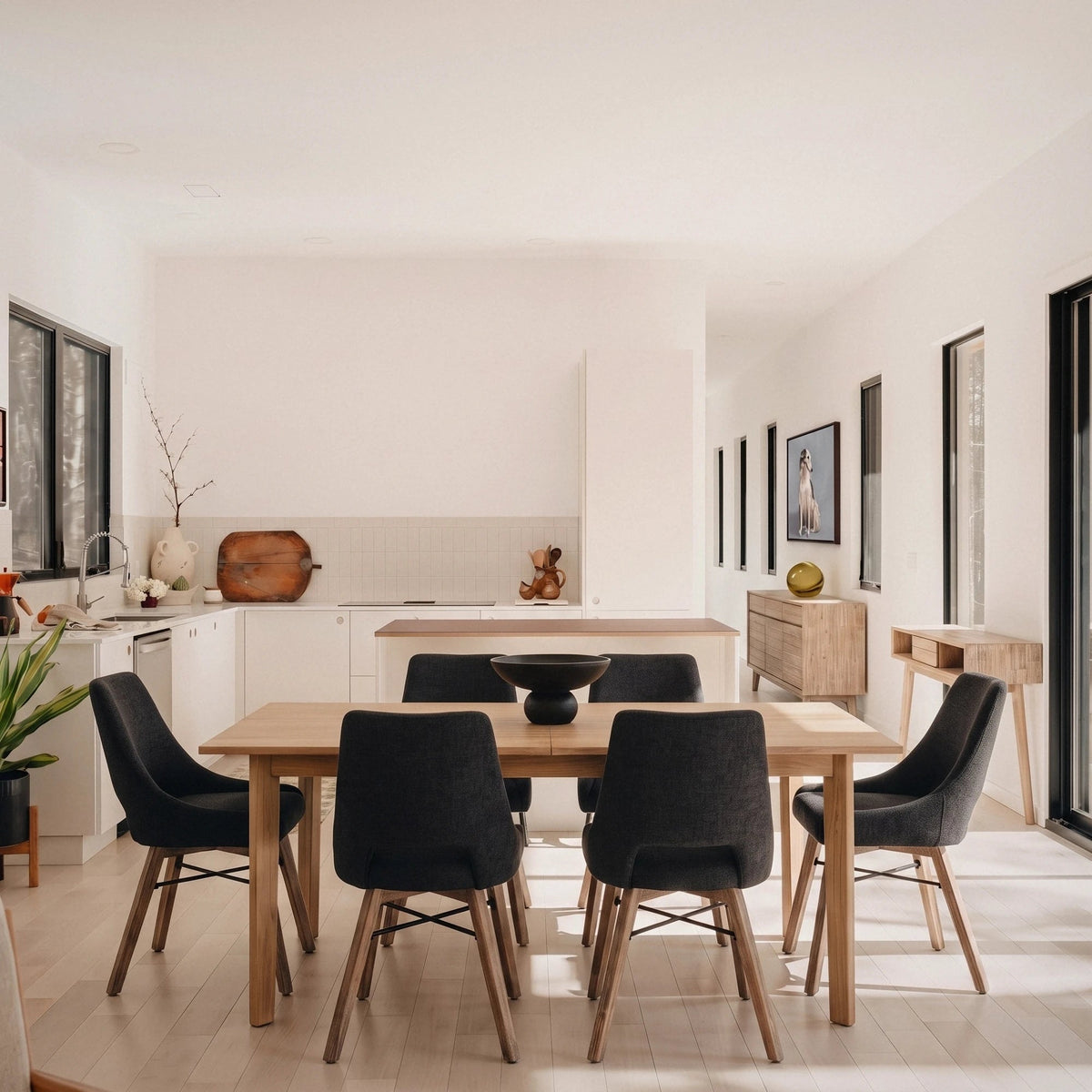 Giana Extension Acacia Dining Set - Altera
