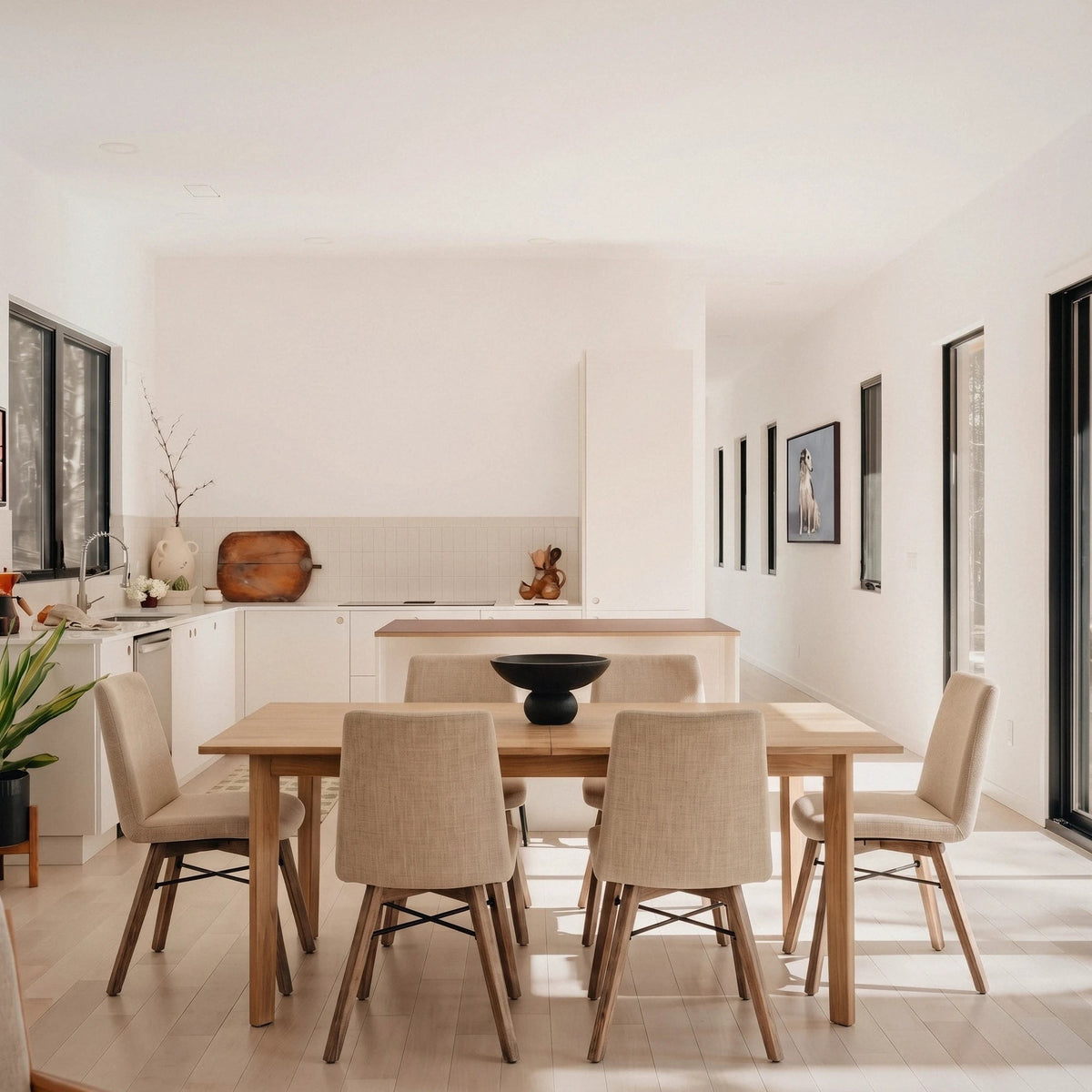 Giana Extension Acacia Dining Set - Altera