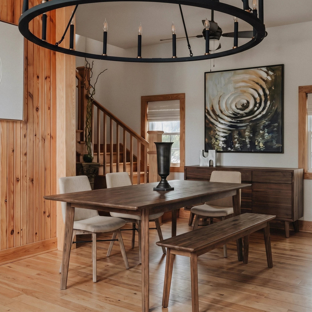 Giana Extension Acacia Dining Set - Altera