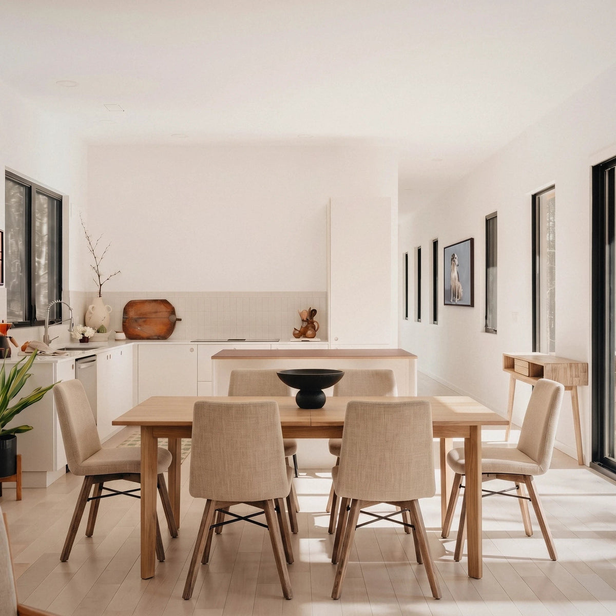 Giana Extension Acacia Dining Set - Altera