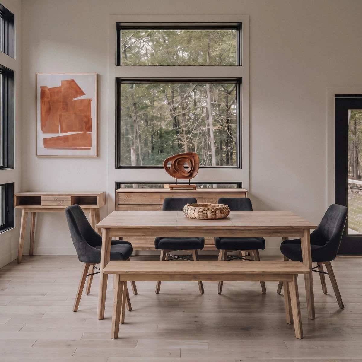 Giana Extension Acacia Dining Set - Altera