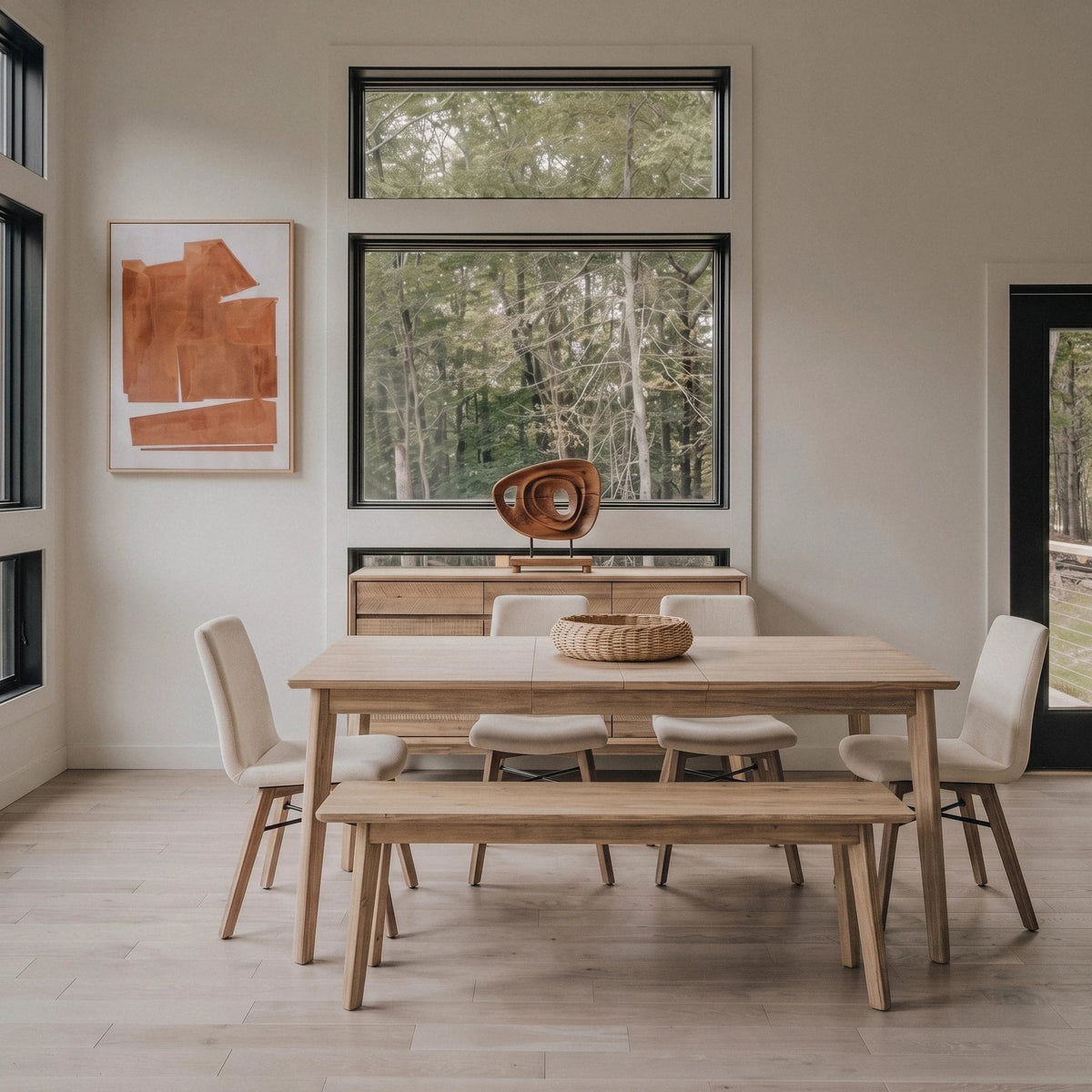 Giana Extension Acacia Dining Set - Altera
