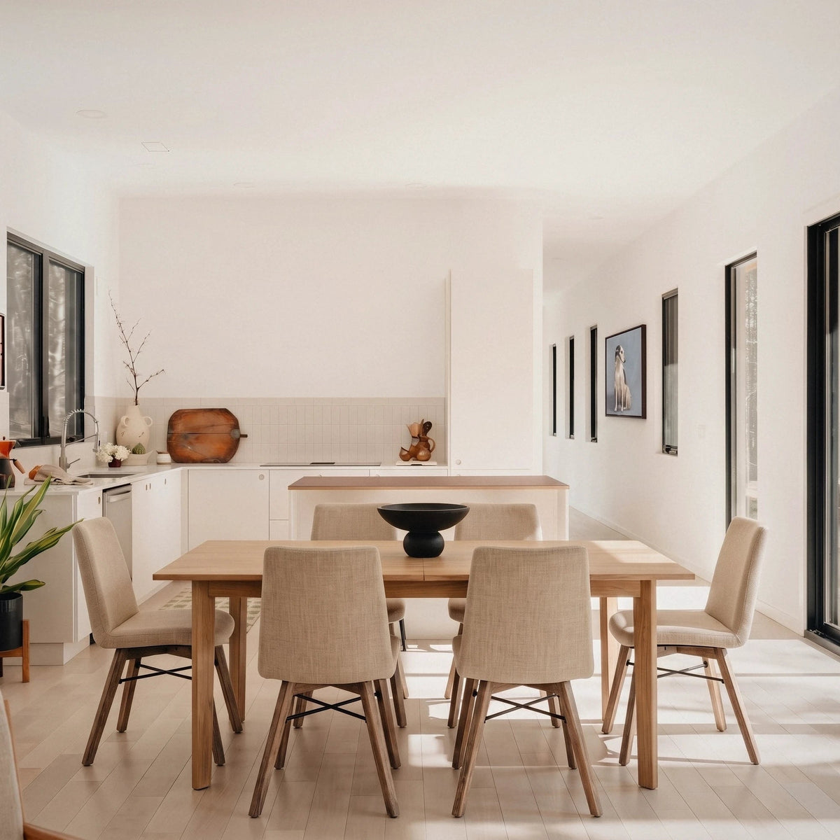 Giana Extension Acacia Dining Set - Altera