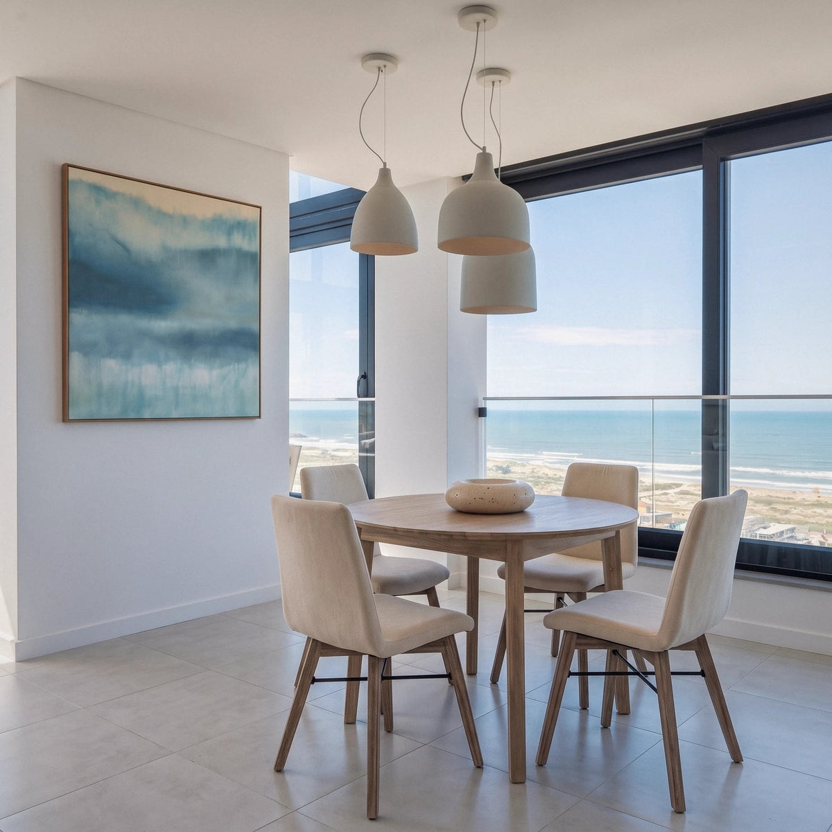 Giana Round Acacia Dining Set - Altera
