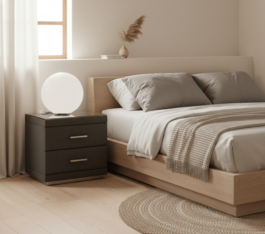 GNS550 Two - Drawer Bedside Table - Altera