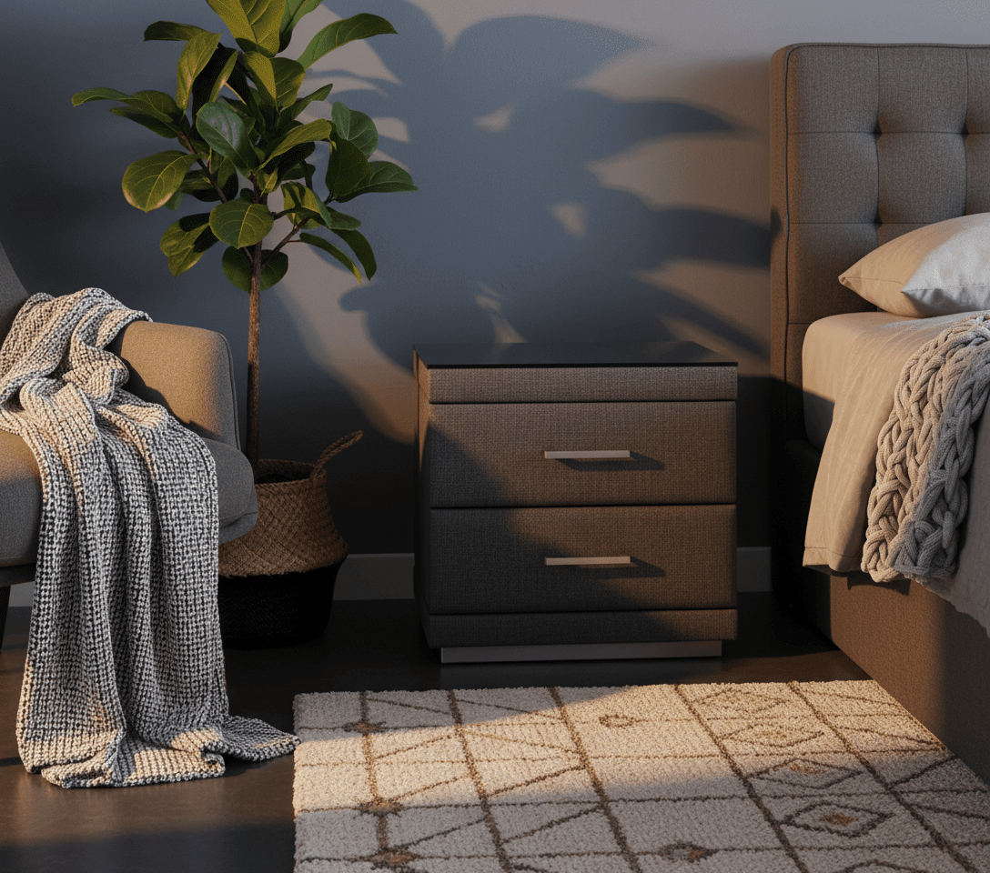 GNS550 Two - Drawer Bedside Table - Altera