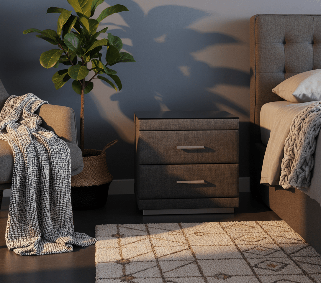 GNS550 Two - Drawer Bedside Table - Altera