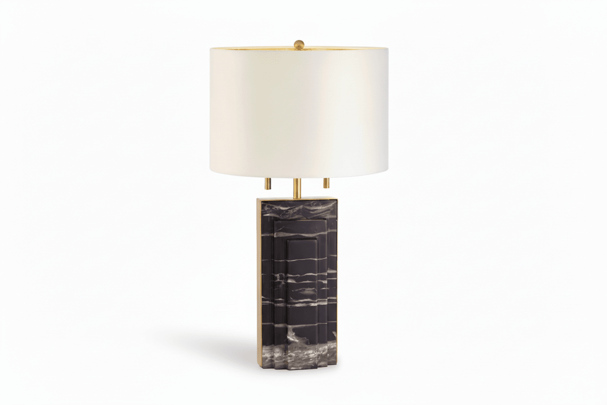 Grayson Marble and Iron Accent Lamp - Altera