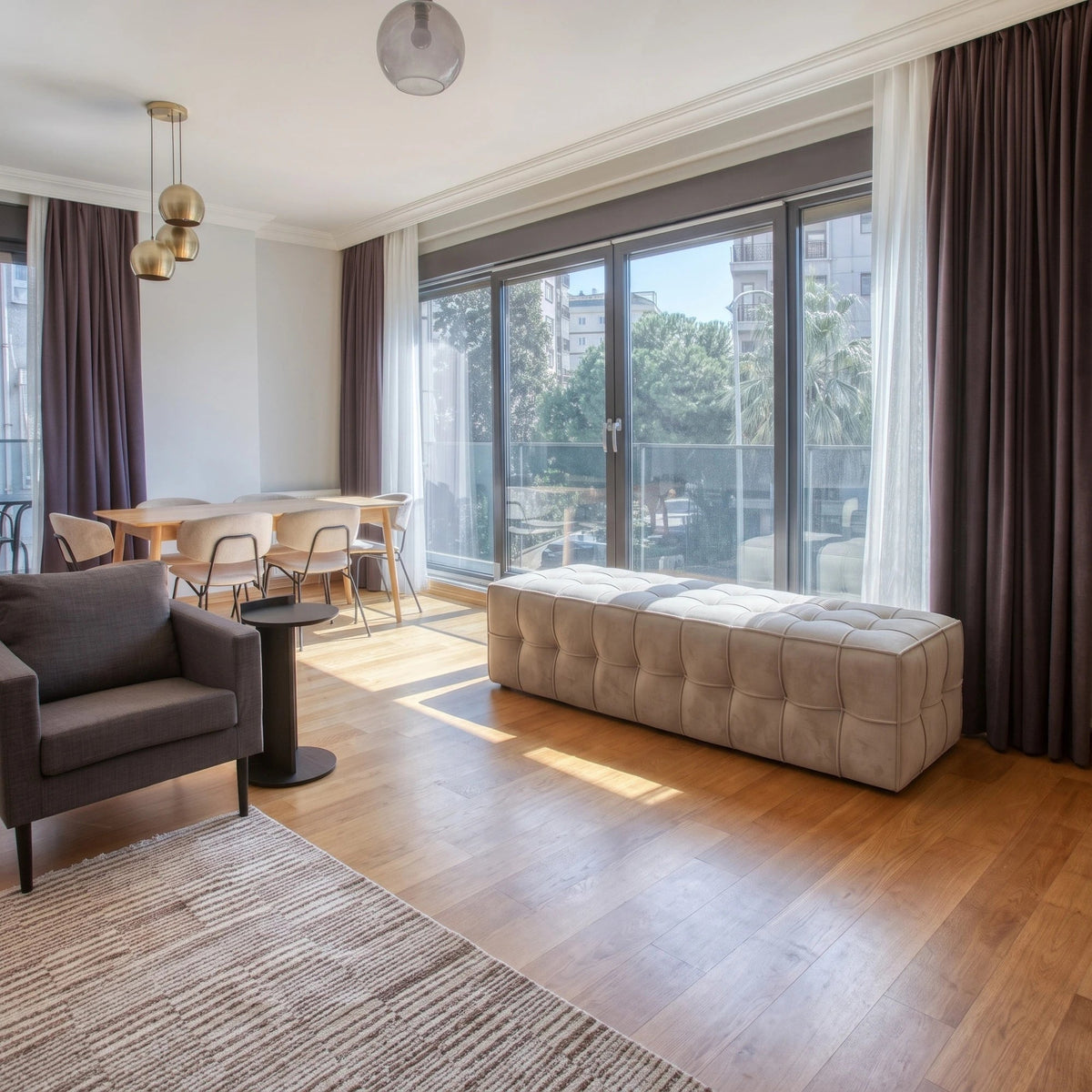 Graz Tufted Bench - Altera
