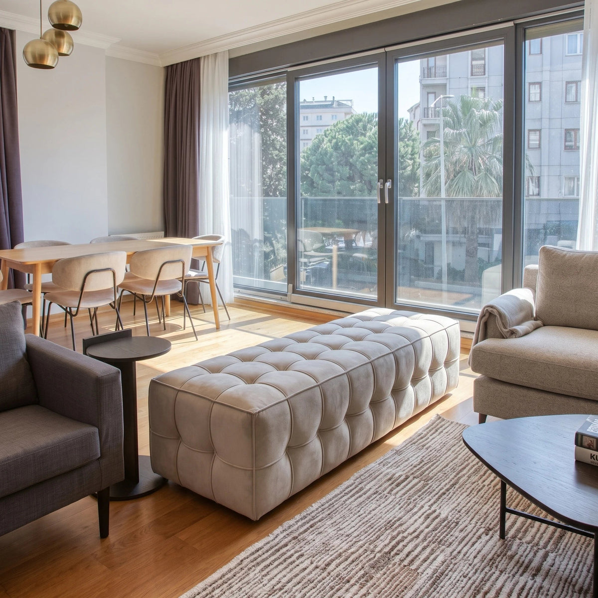 Graz Tufted Bench - Altera