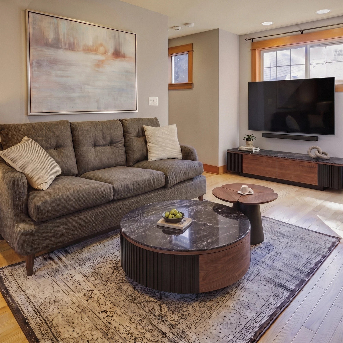 Grenoble TV Stand & Coffee Table - Altera