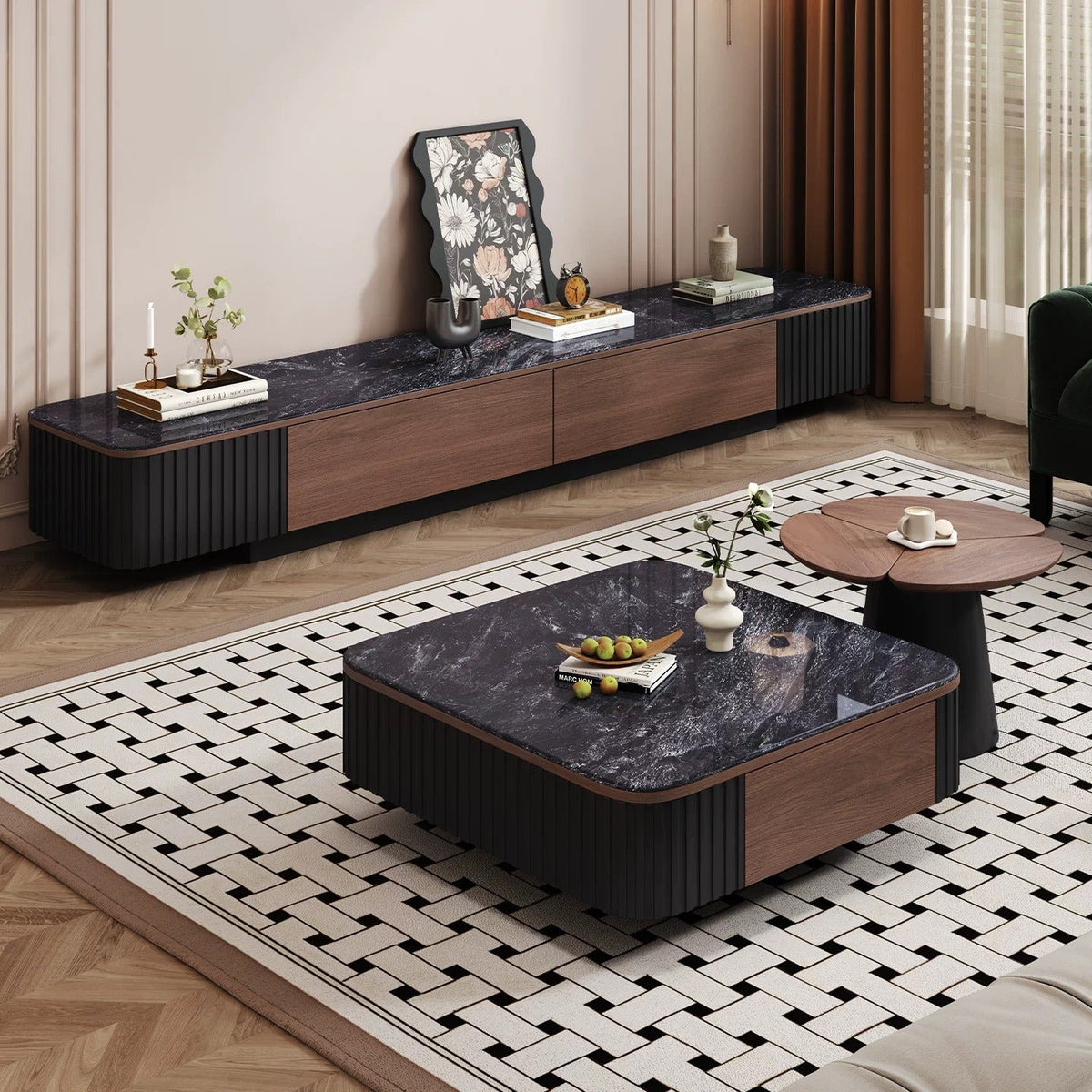 Grenoble TV Stand & Coffee Table - Altera