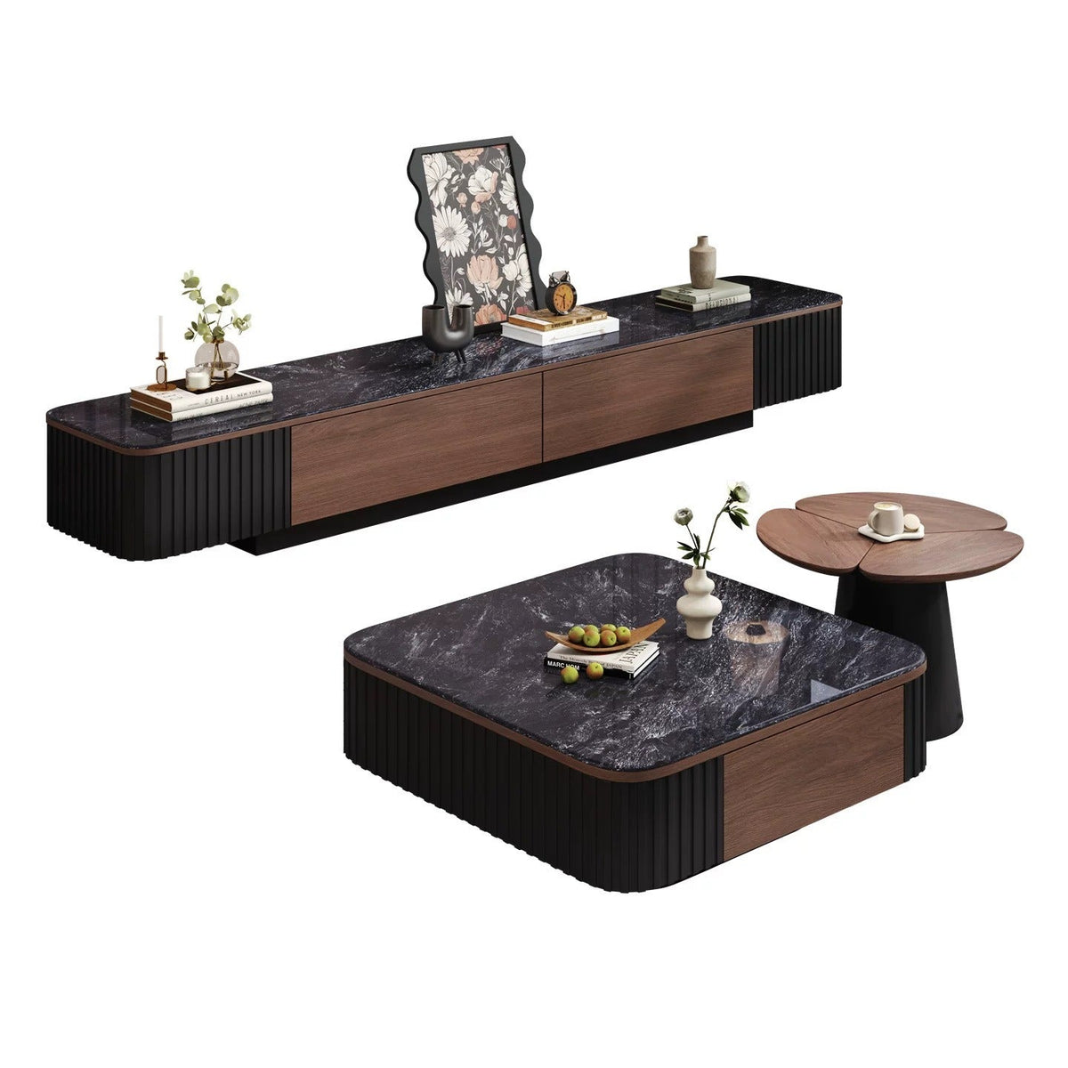 Grenoble TV Stand & Coffee Table - Altera