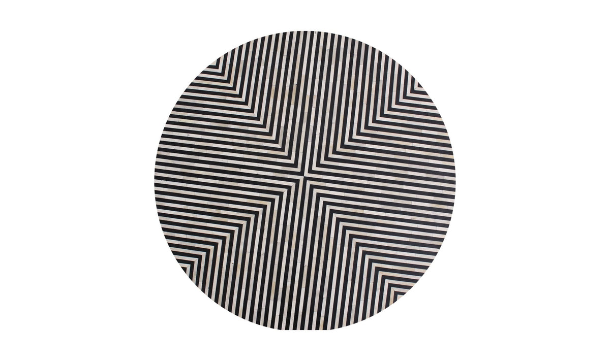 Calais Side Table in Black — three-quarter view