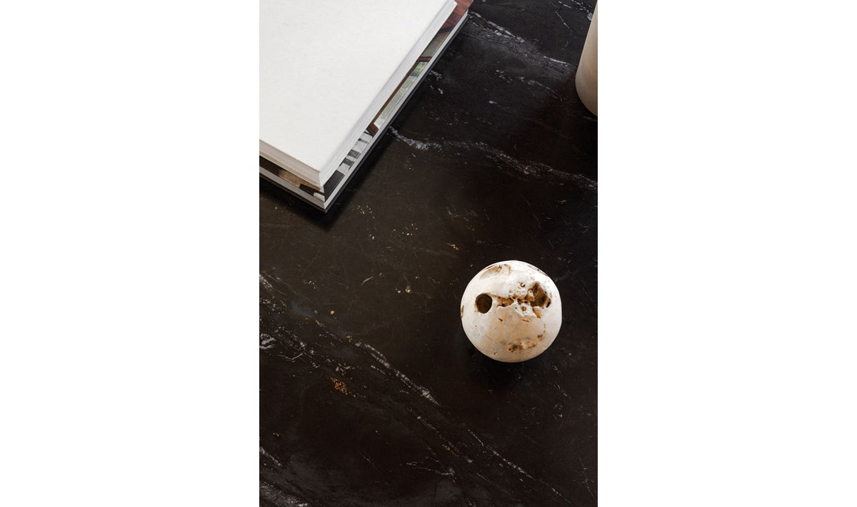 Rothesay Coffee Table in Black — styled in a living room