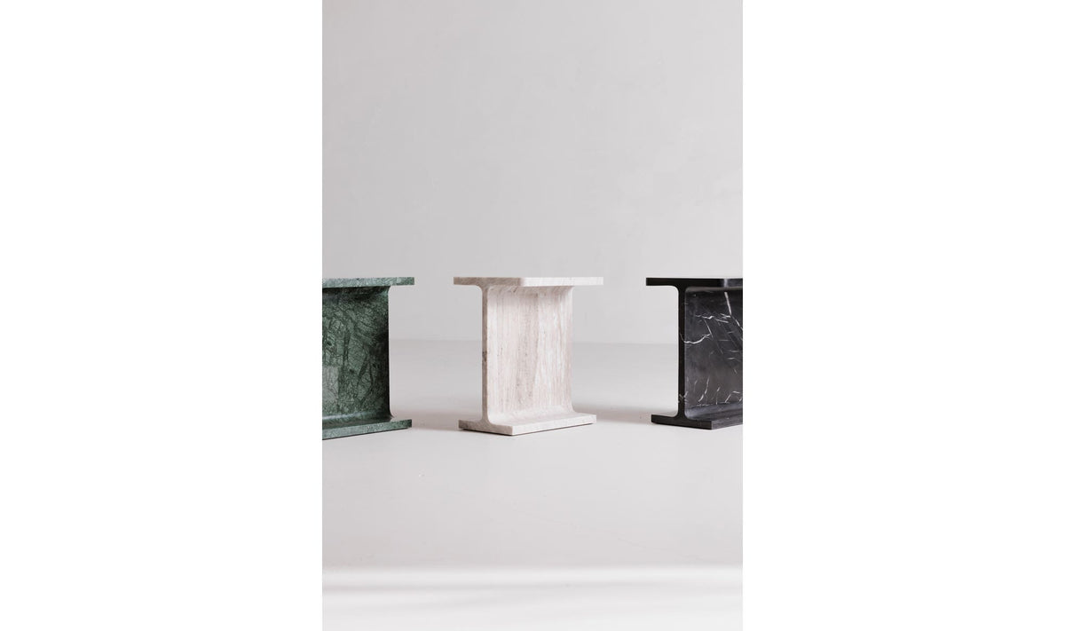 Tenby Accent Table in Taupe, styled in a living room, view 2