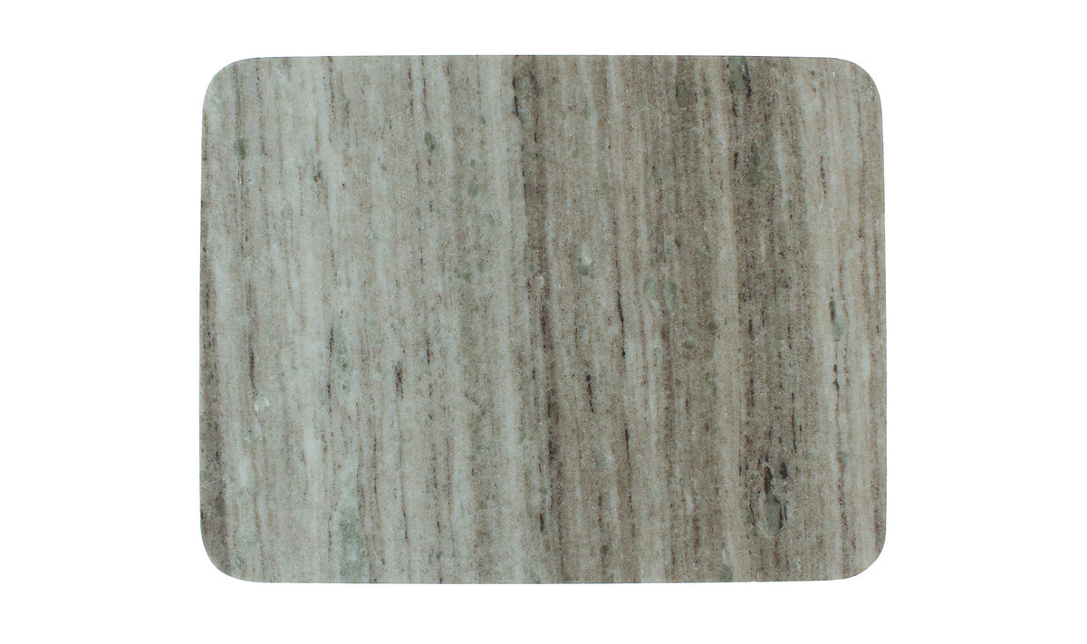 Tenby Accent Table in Taupe, caramel brown marble detail, view 3