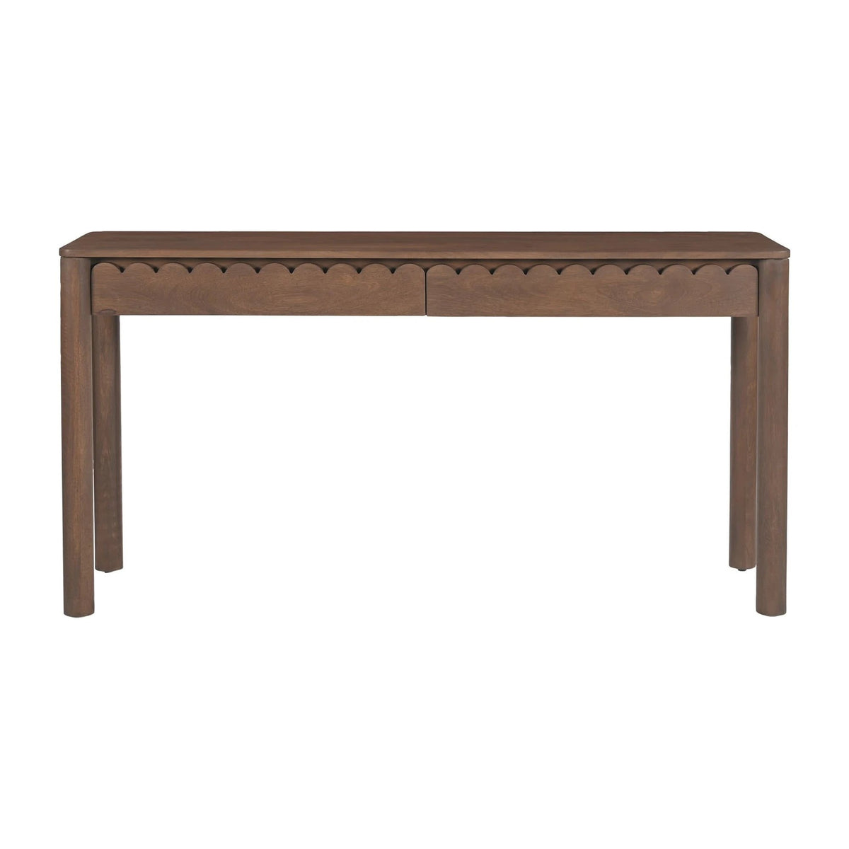 Wellington Console Table in Vintage Brown, mango wood, 57½" × 16"
