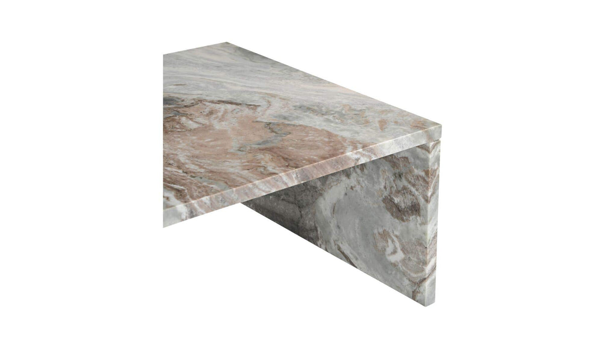 Riomaggiore Coffee Table in Torrento Marble — torrento marble detail