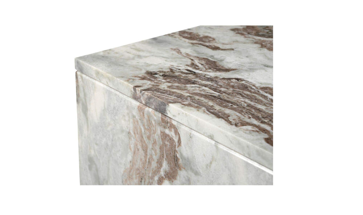 Riomaggiore Coffee Table in Torrento Marble — torrento marble detail