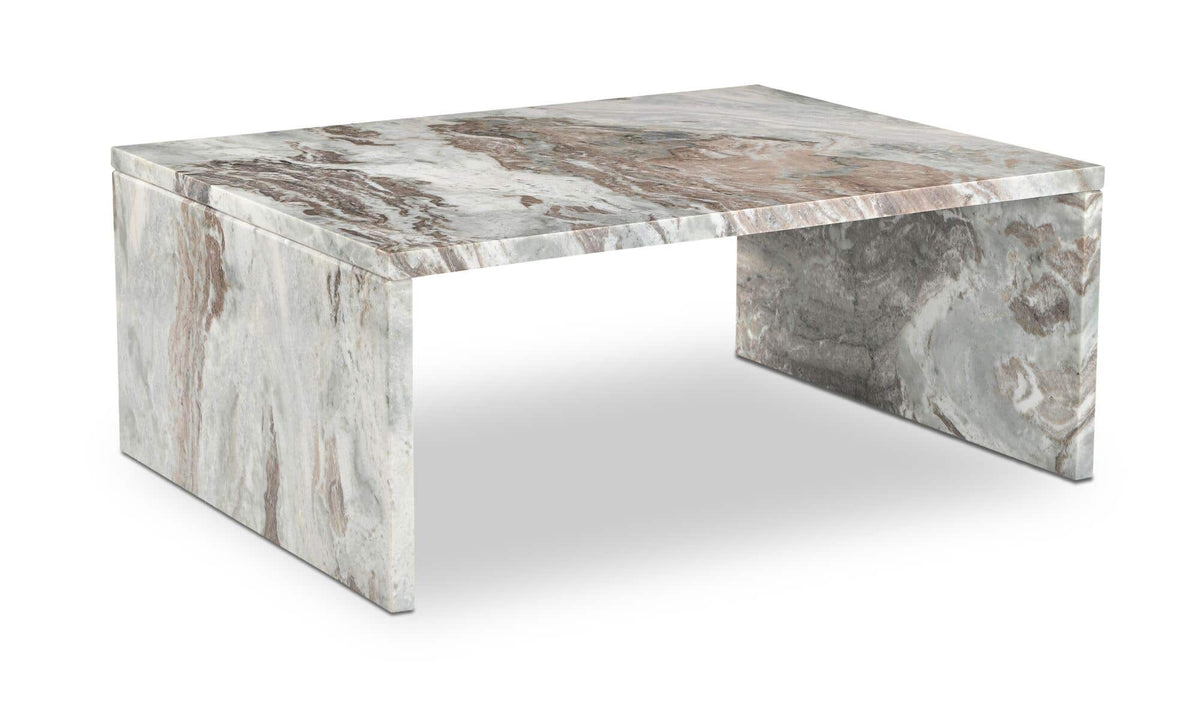 Riomaggiore Coffee Table in Torrento Marble — torrento marble detail