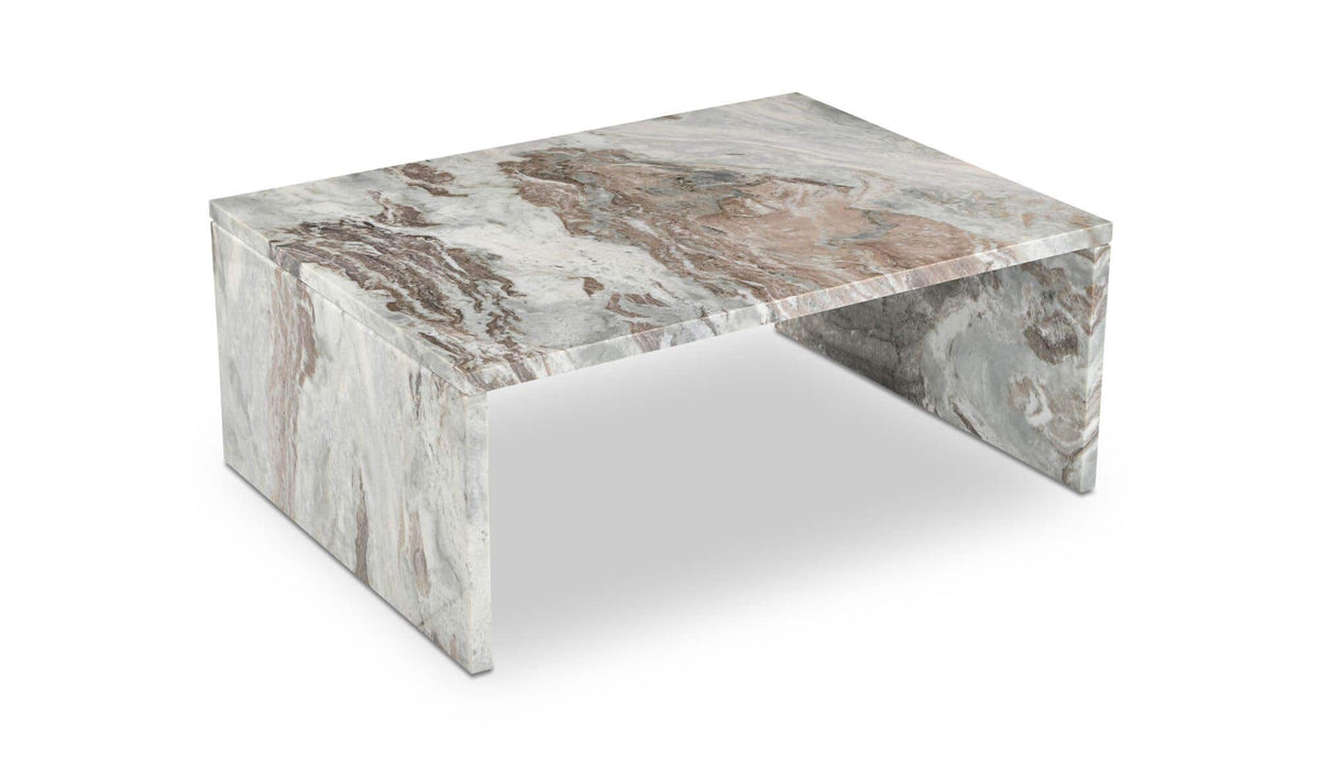 Riomaggiore Coffee Table in Torrento Marble — torrento marble detail