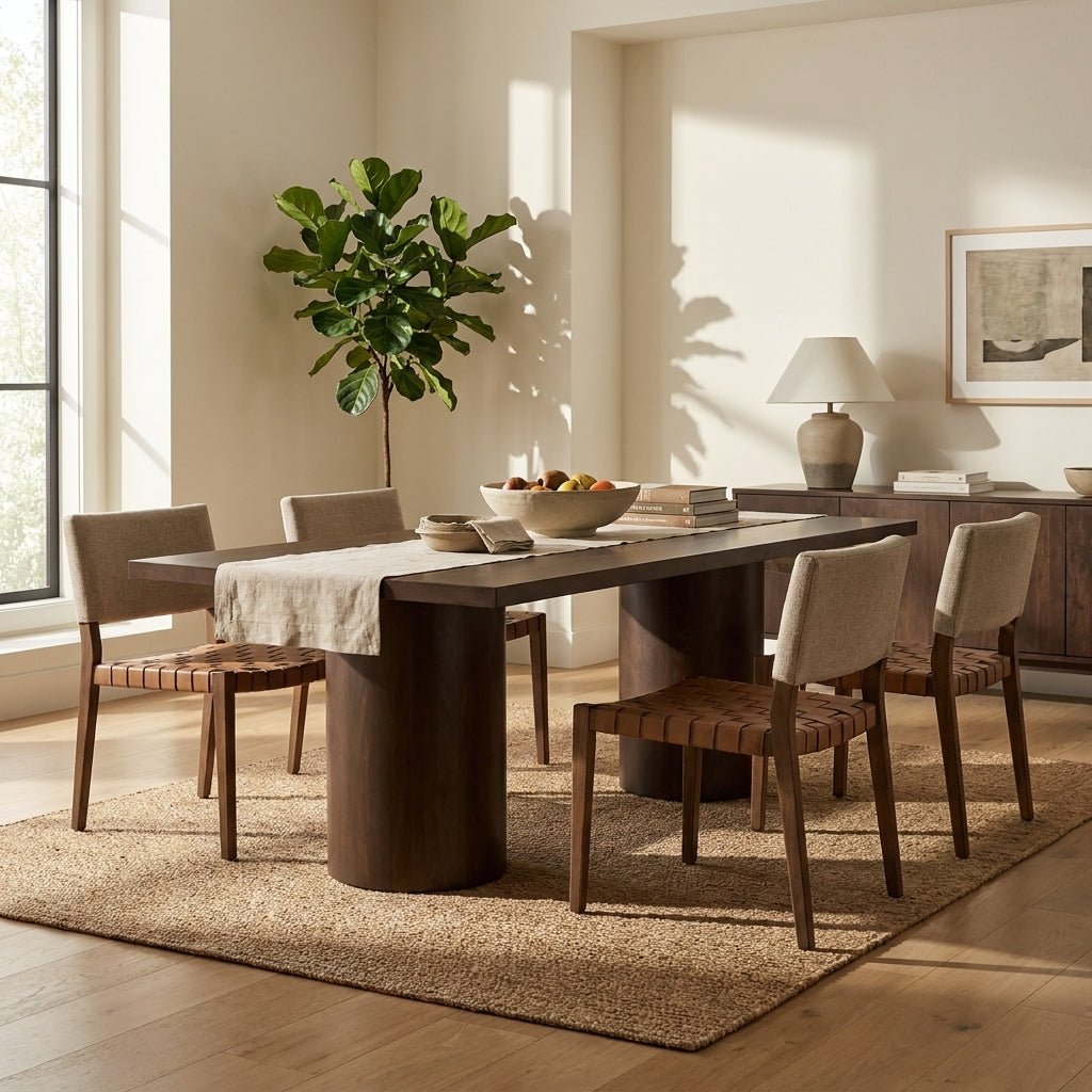 Halden Dining Table Warm Brown - Altera