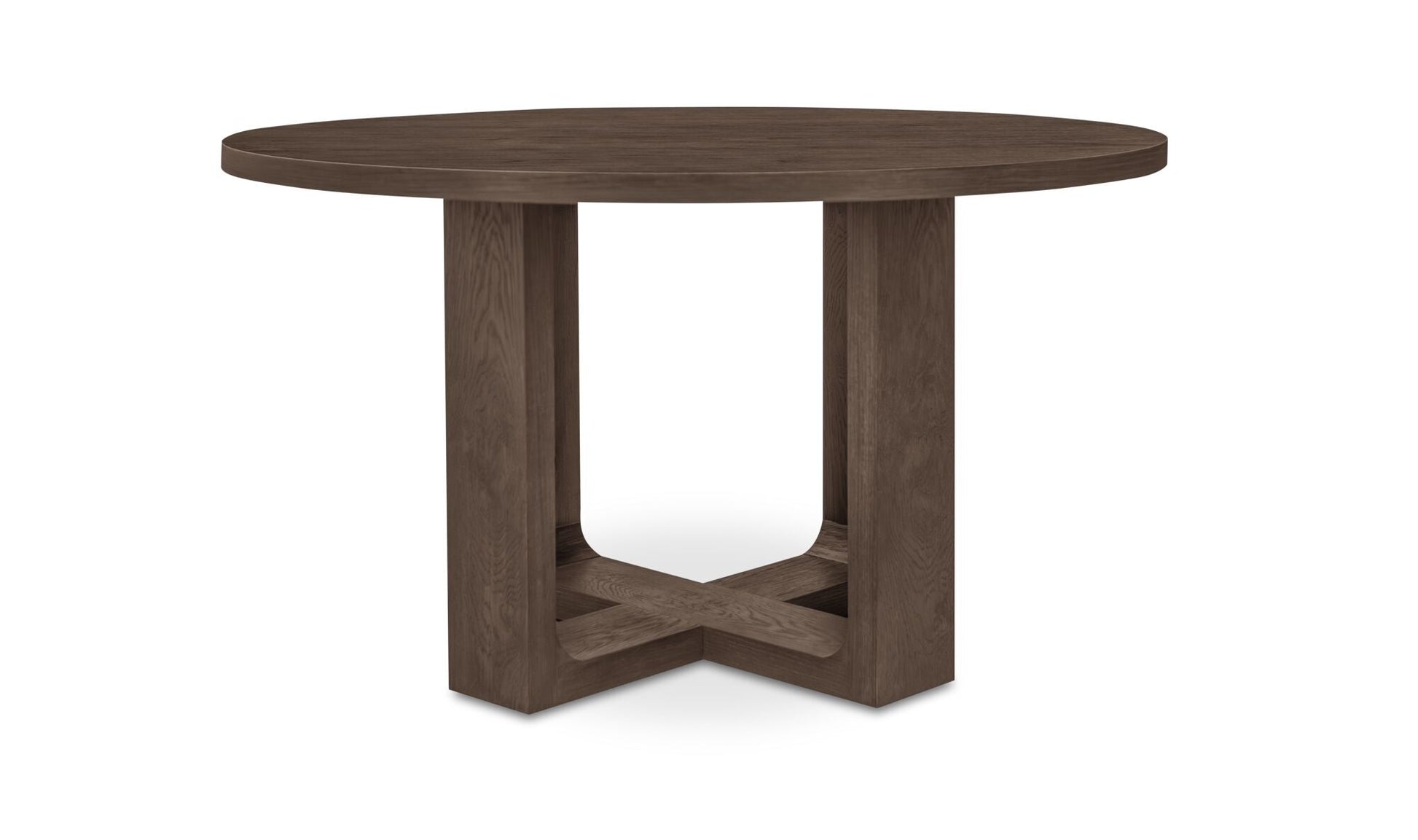 Harrow Round Dining Table Rustic Brown - Altera