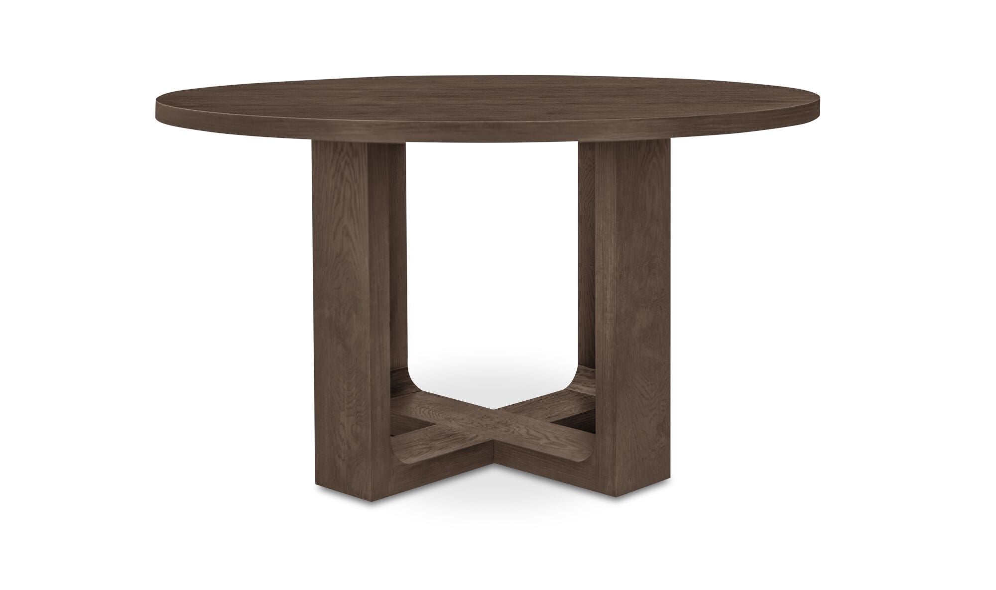 Harrow Round Dining Table Rustic Brown - Altera