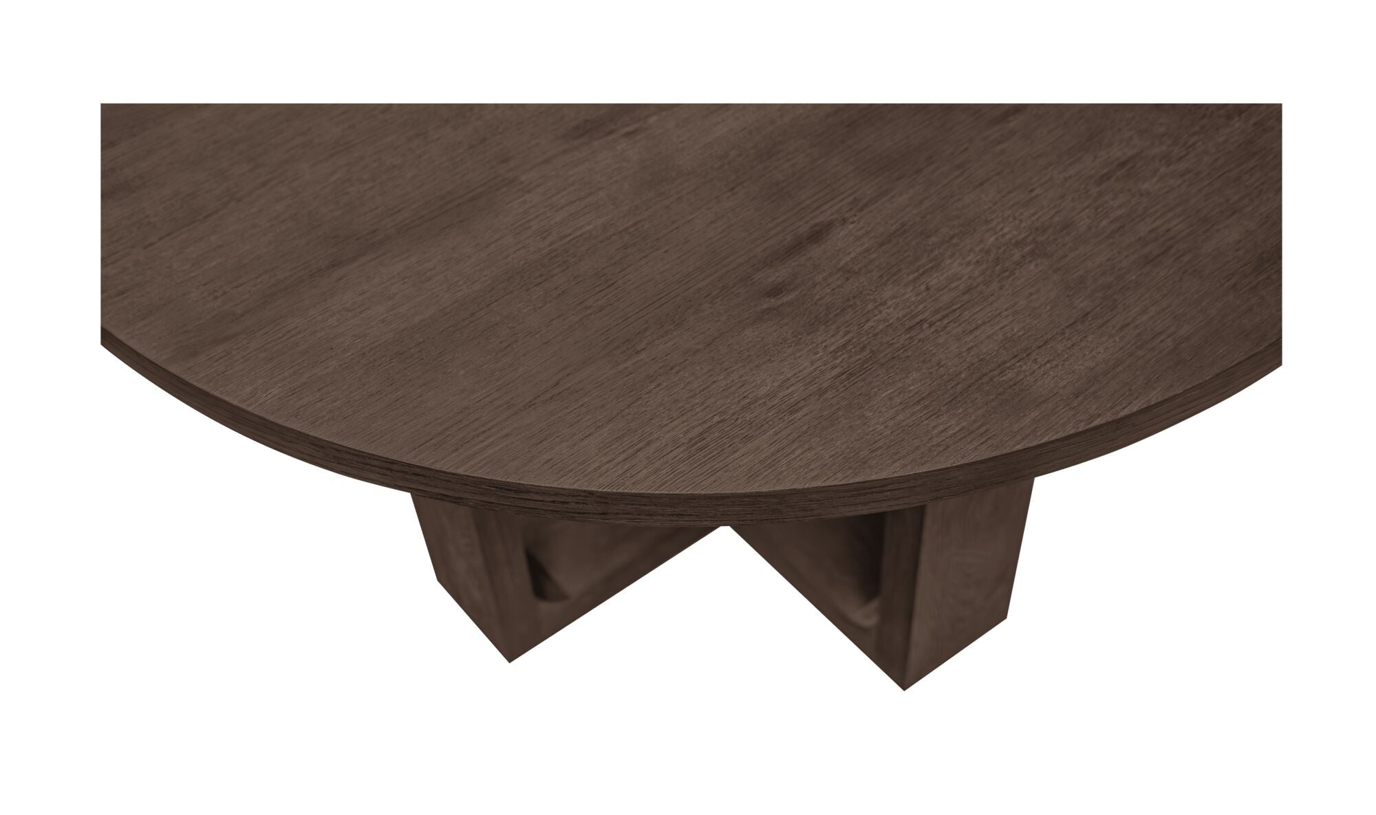 Harrow Round Dining Table Rustic Brown - Altera