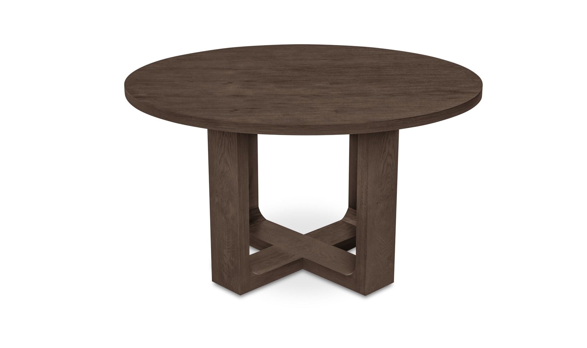 Harrow Round Dining Table Rustic Brown - Altera