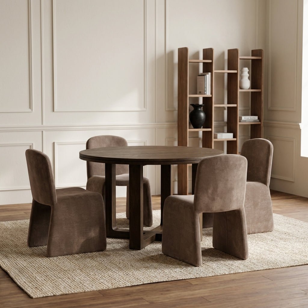 Harrow Round Oak Dining Set - Altera