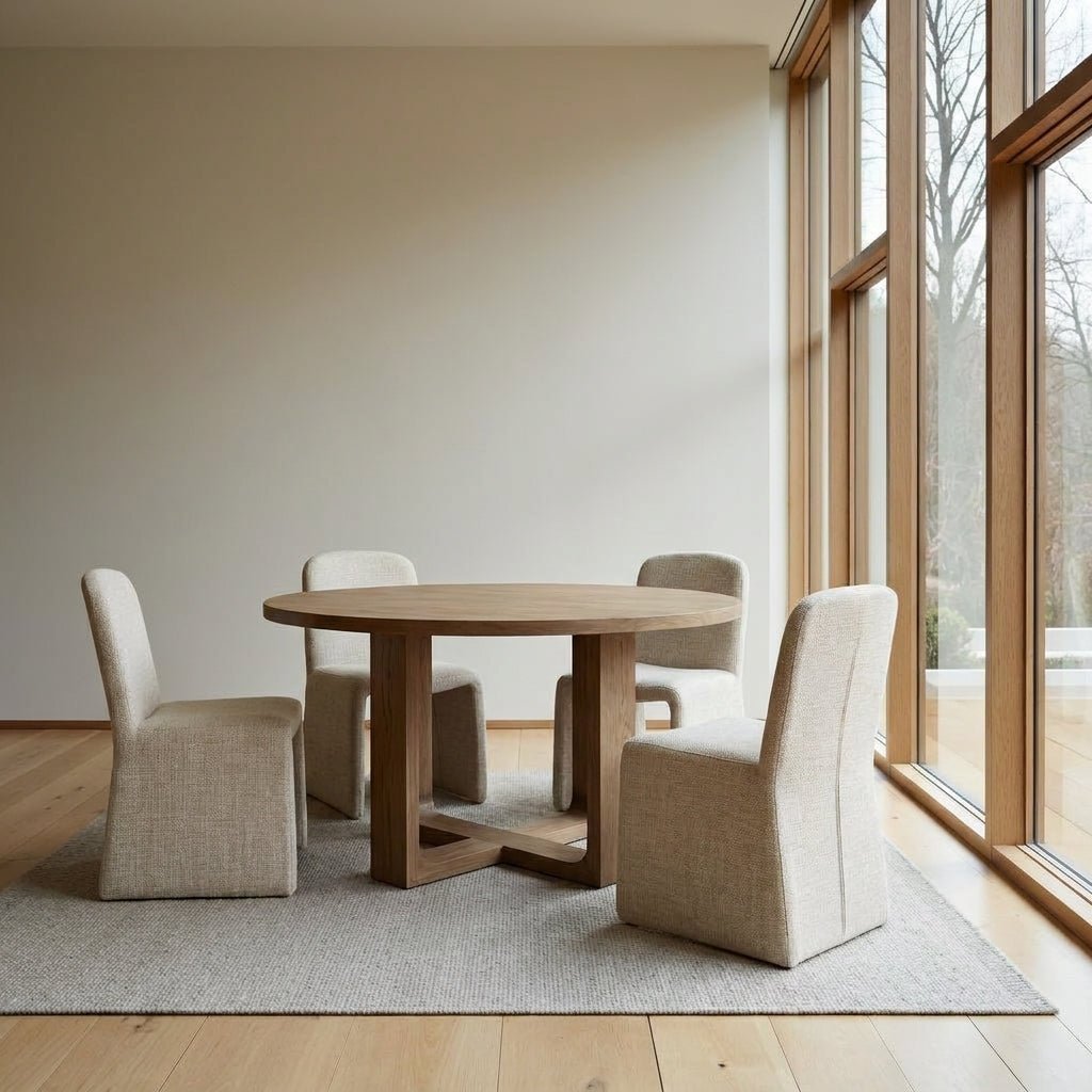 Harrow Round Oak Dining Set - Altera