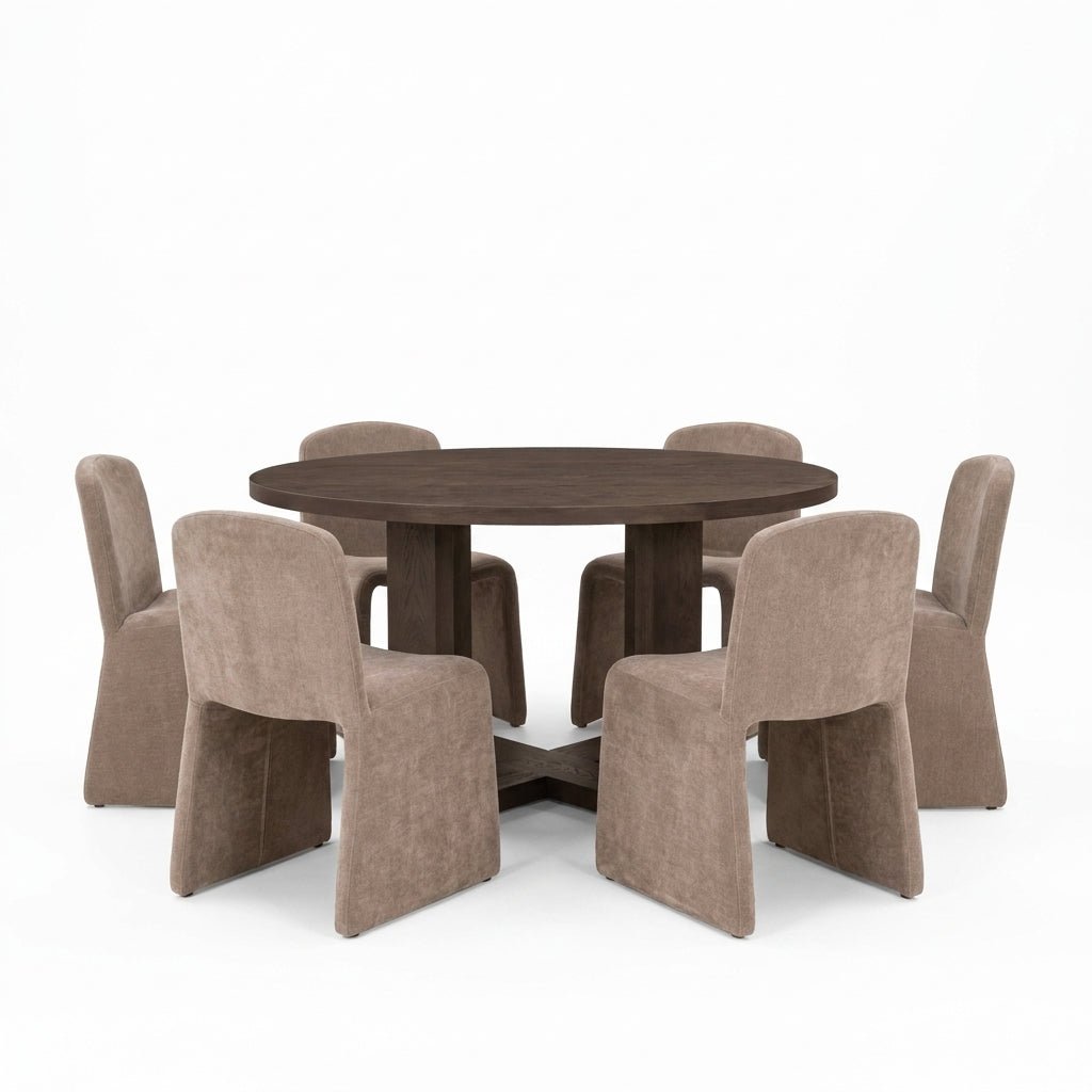 Harrow Round Oak Dining Set - Altera