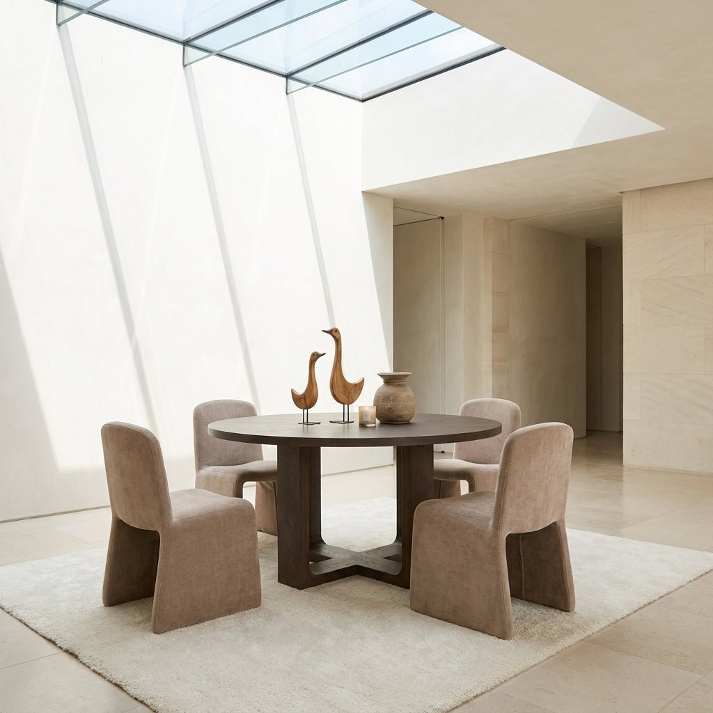 Harrow Round Oak Dining Set - Altera