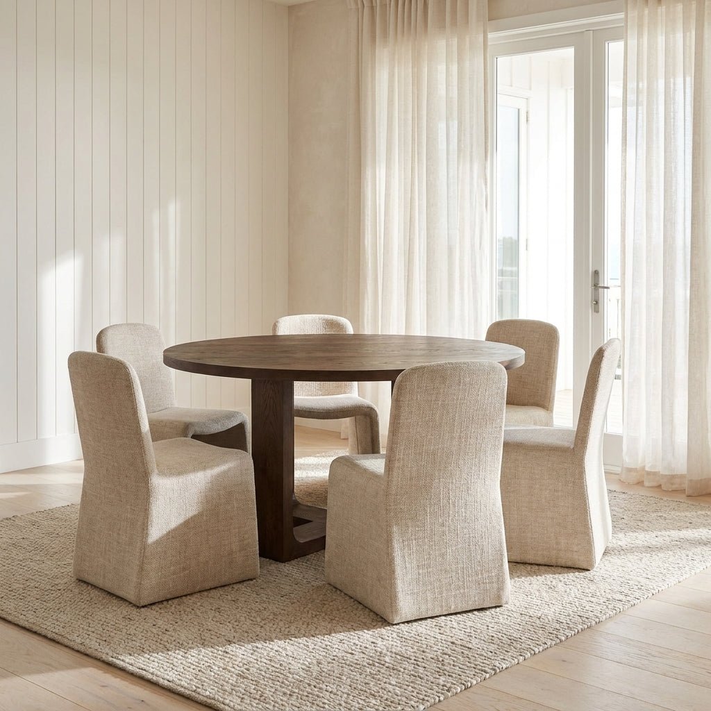 Harrow Round Oak Dining Set - Altera