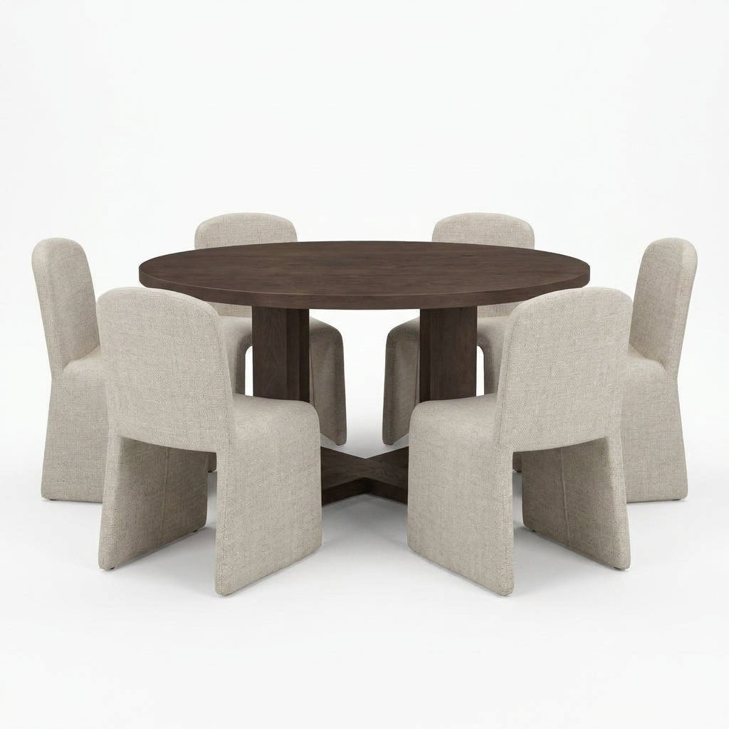 Harrow Round Oak Dining Set - Altera