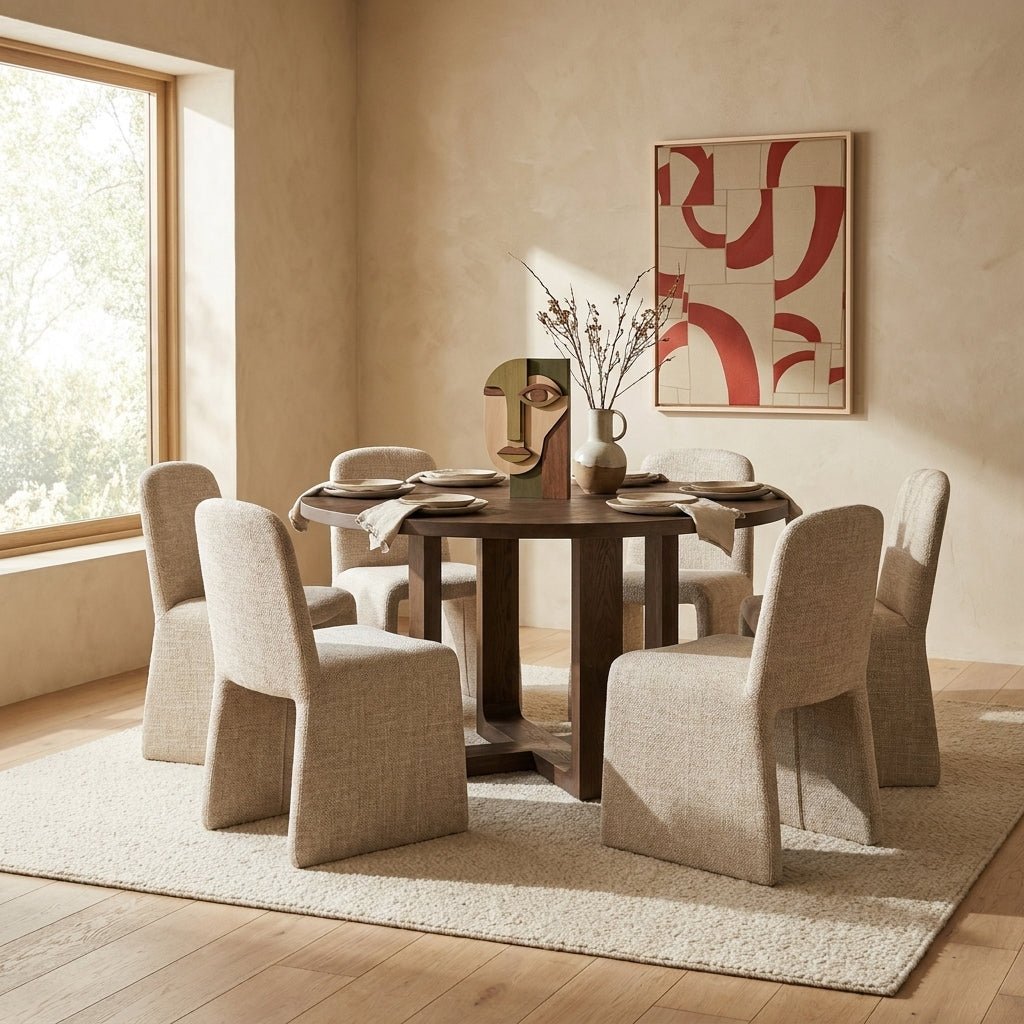 Harrow Round Oak Dining Set - Altera