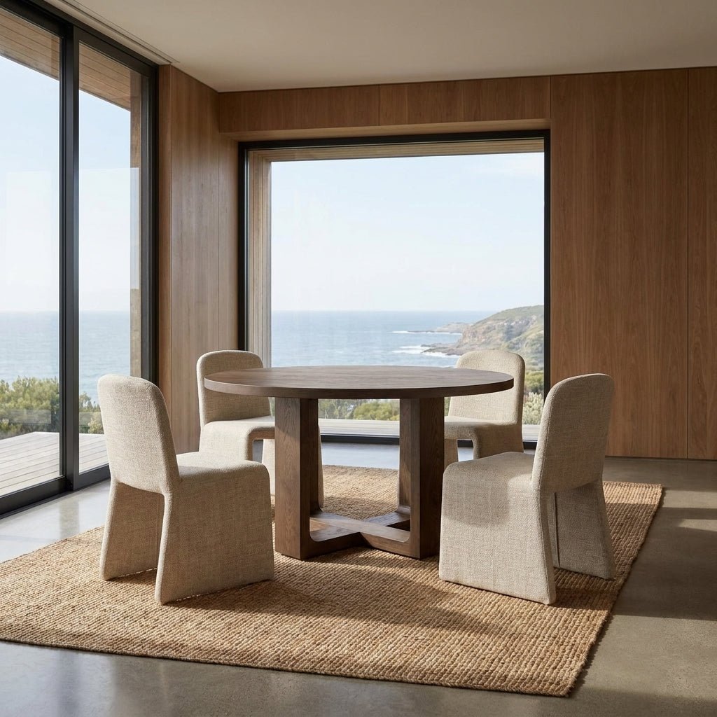 Harrow Round Oak Dining Set - Altera