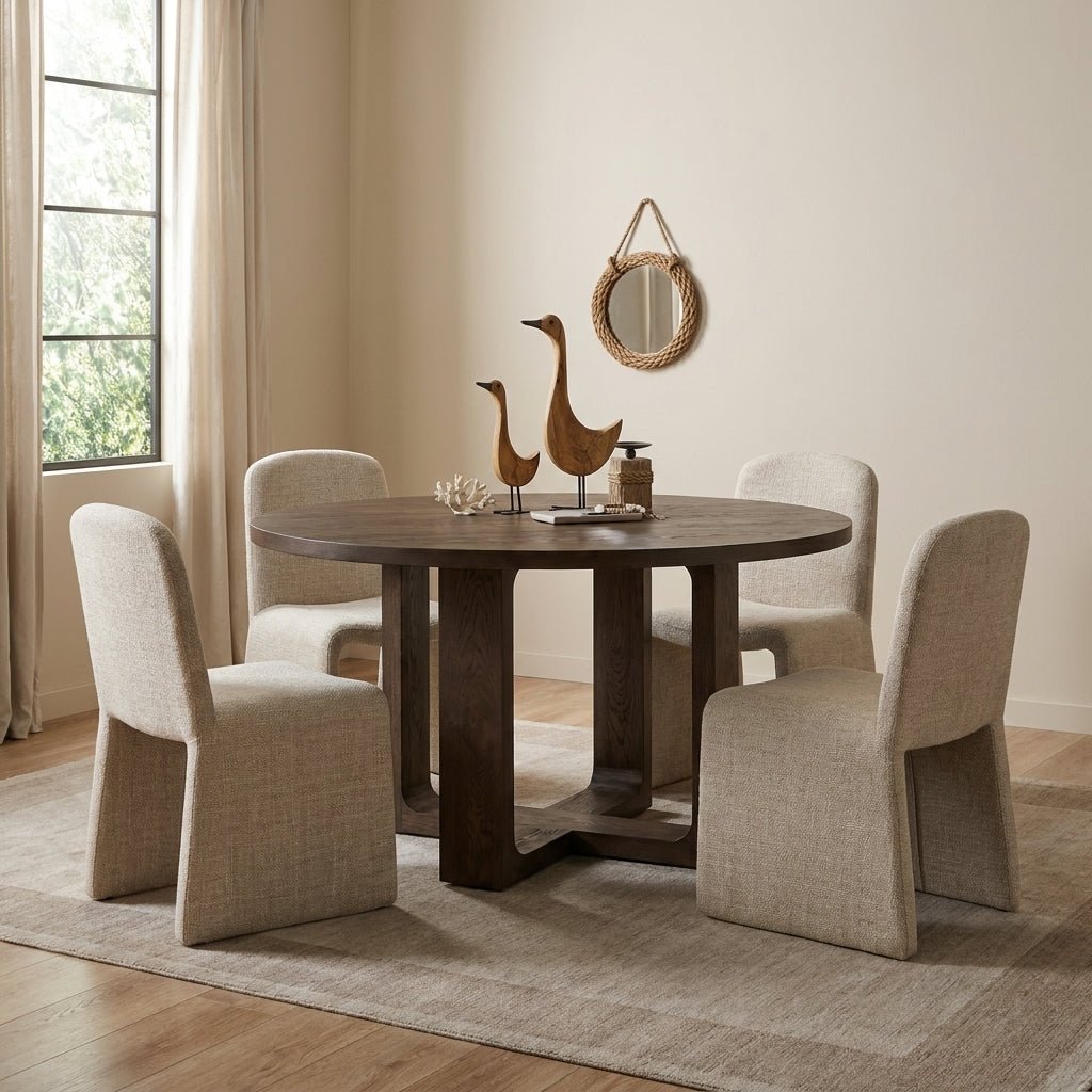 Harrow Round Oak Dining Set - Altera
